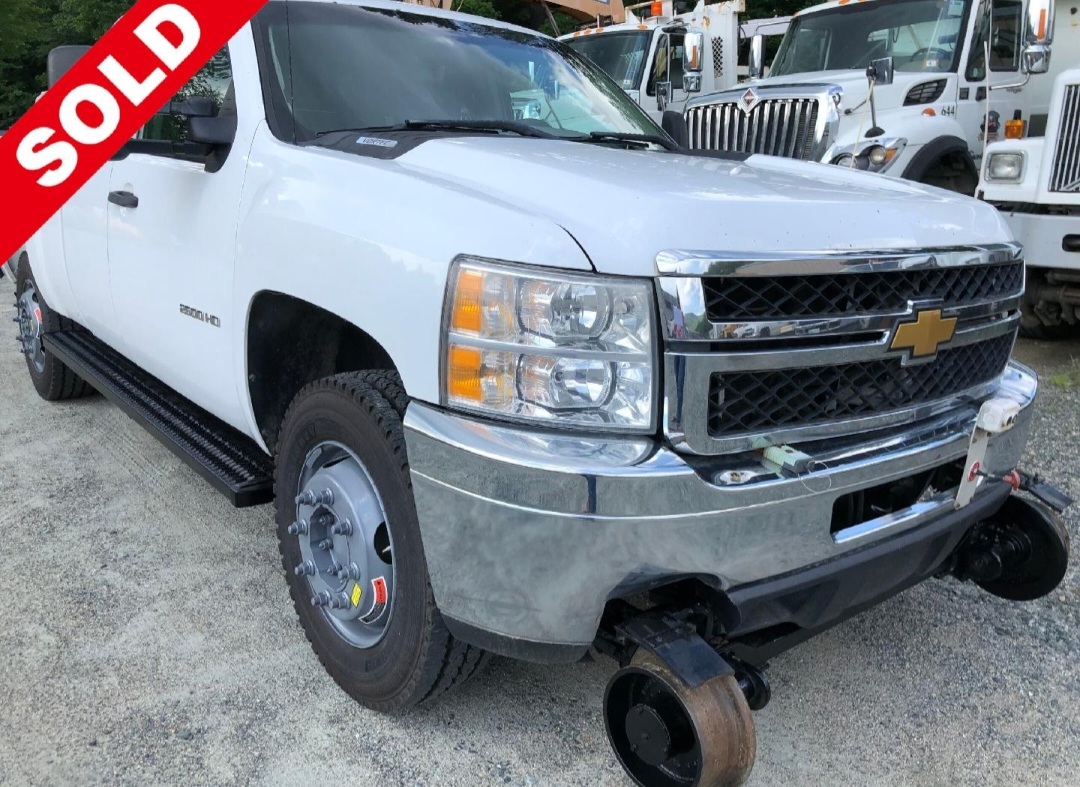 2012 CHEVROLET 2500HD EXTENDED CAB RAILROAD PICKUP TRUCK WITH HIRAIL ...