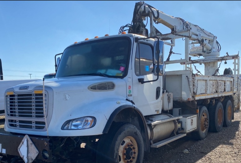 2010 FREIGHTLINER M2 SIDE DUMP GRAPPLE TRUCK WITH HYRAIL GEAR Unit 236 HyRail Trucks